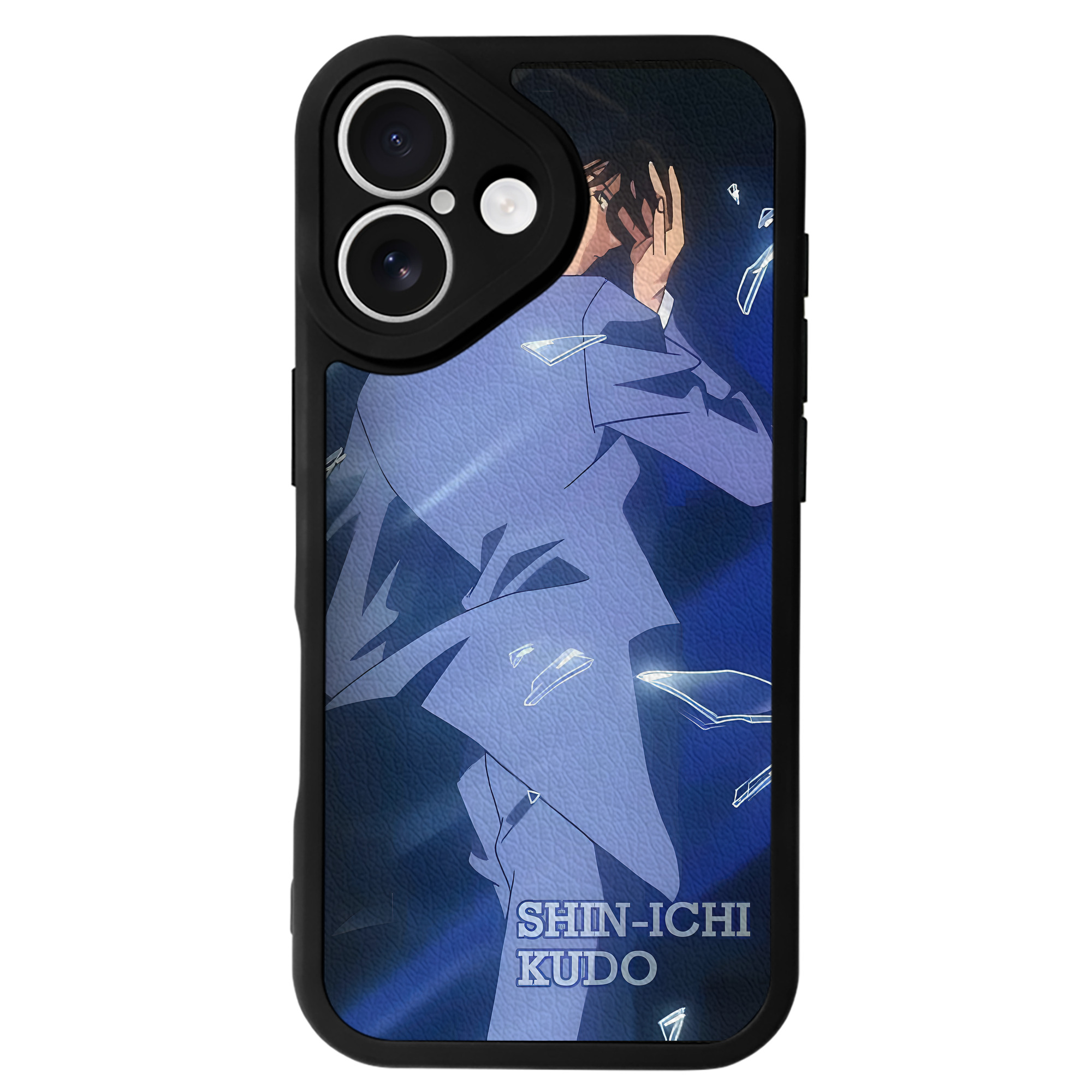 （画像用） 名探偵コナン Detective Conan 【iPhone 16シリーズ対応】シリコンスマホケース（レザー調） 材質：シリコン